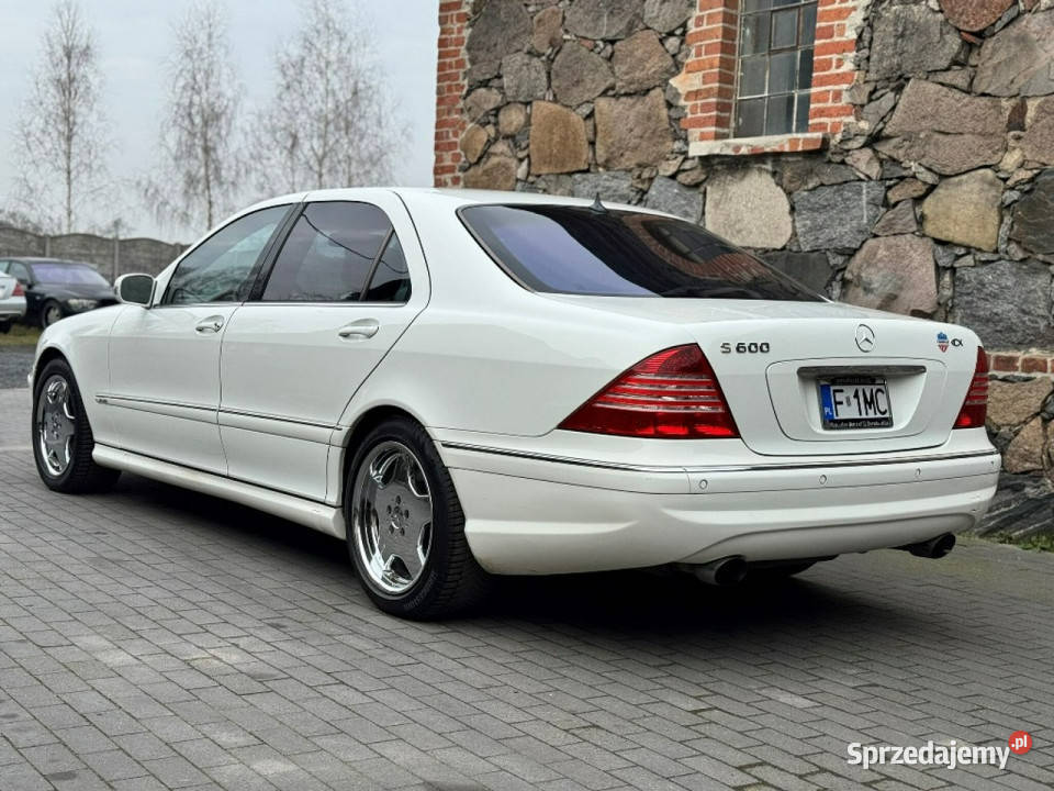 Mercedes S 600 Mercedes S 600 LONG Biały W12 365 Sulechów