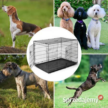 Metalowa duża klatka psa kota zwierząt kojec Warszawa