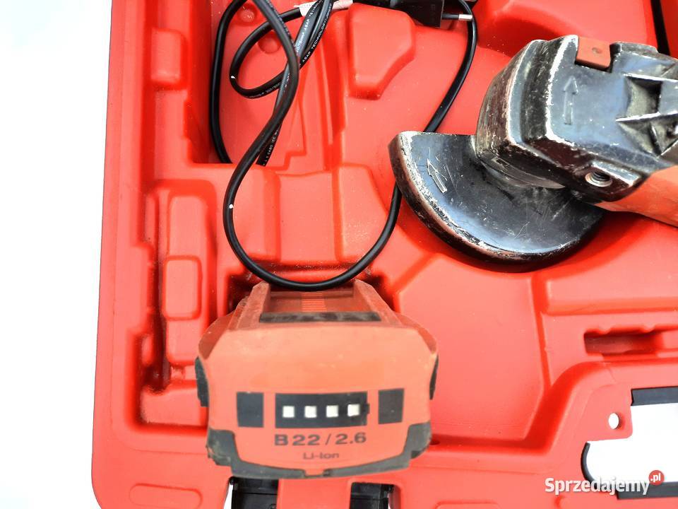Szlifierka akumulatorowa Hilti komplet AG125A22 Gaszowice