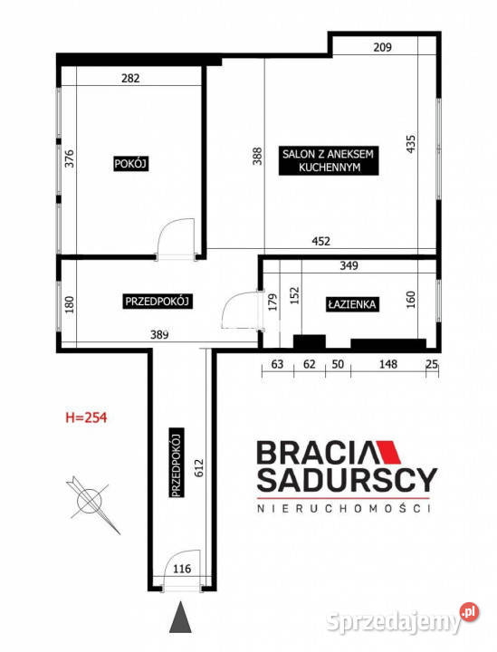 Mieszkanie Kraków Kościuszki 5075m2 2 pokojowe blok sprzedam