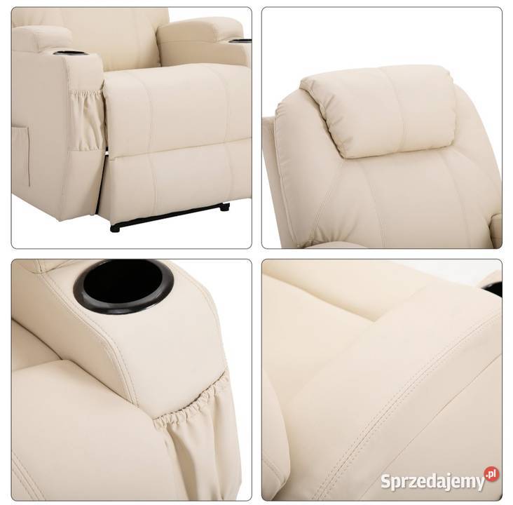 Fotel do masażu z funkcją rozkładania Brzesko