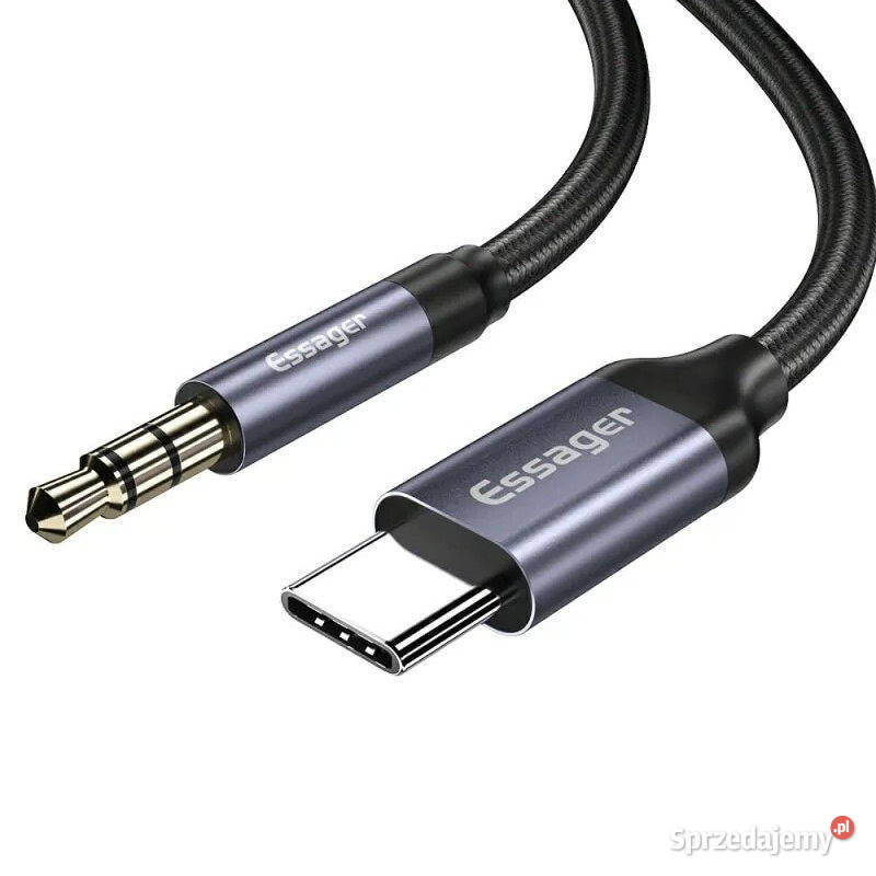 JSAUX Adapter Kabel USB C na Aux Jack 35mm 1m Myszyniec