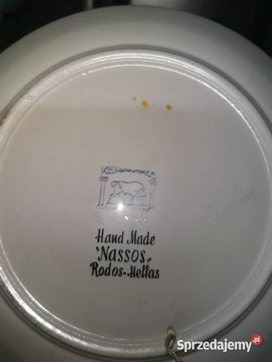 Nassos RodosHellas talerz handmade Talerze i talerzyki wielkopolskie Nowy Tomyśl