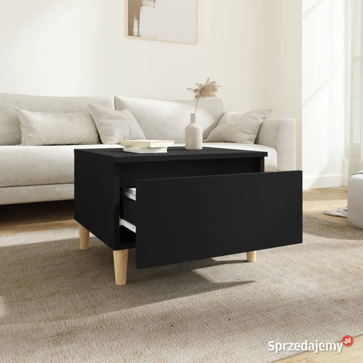 Stolik boczny czarny 50x46x35 materiał mazowieckie Warszawa