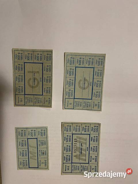 Sprzedam pamiątkowe kartki żywnościowe z okresu