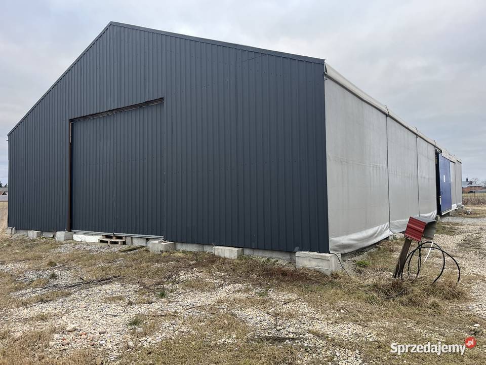 hala namiotowa używana 14x30 m wys4 stan ocynk Jasień