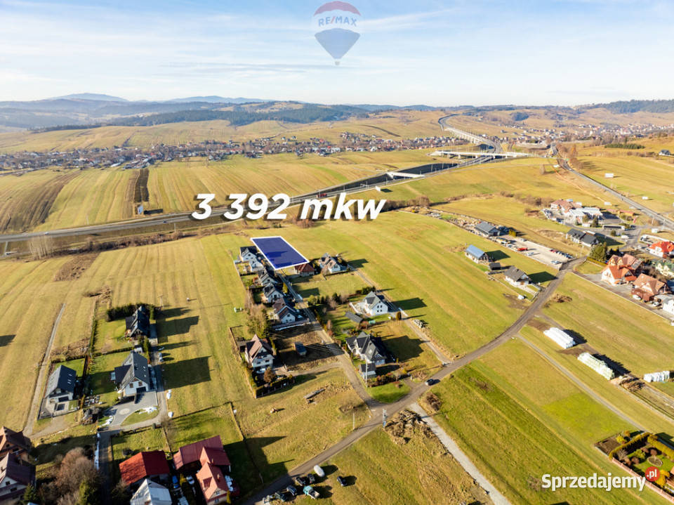 Działka budowlana 3392 m Nowy Targ os Niwa