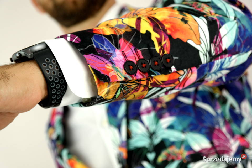 GIOVANNI PERA Marynarka Męska D609 Kolorowa Ostrów Wielkopolski sprzedam