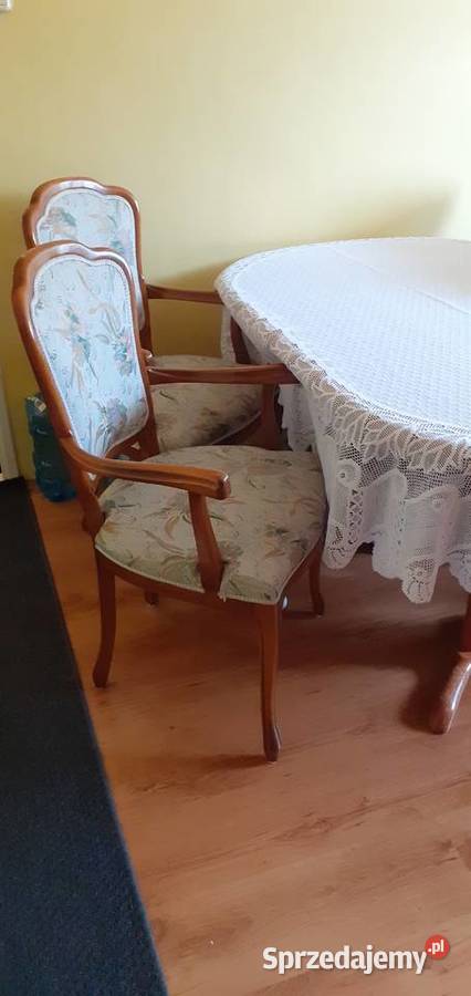 Stół z krzesłami w stylu Ludwikowskim Dom i Ogród Chełmno
