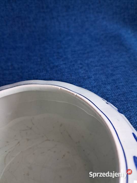Bombonierka puzderko Delft Porcelana i szkło Skwierzyna