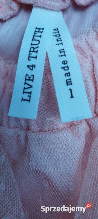 Spódnica letnia w falbany z USA nowa z metką różowy Spódnice i sukienki Moda i Styl