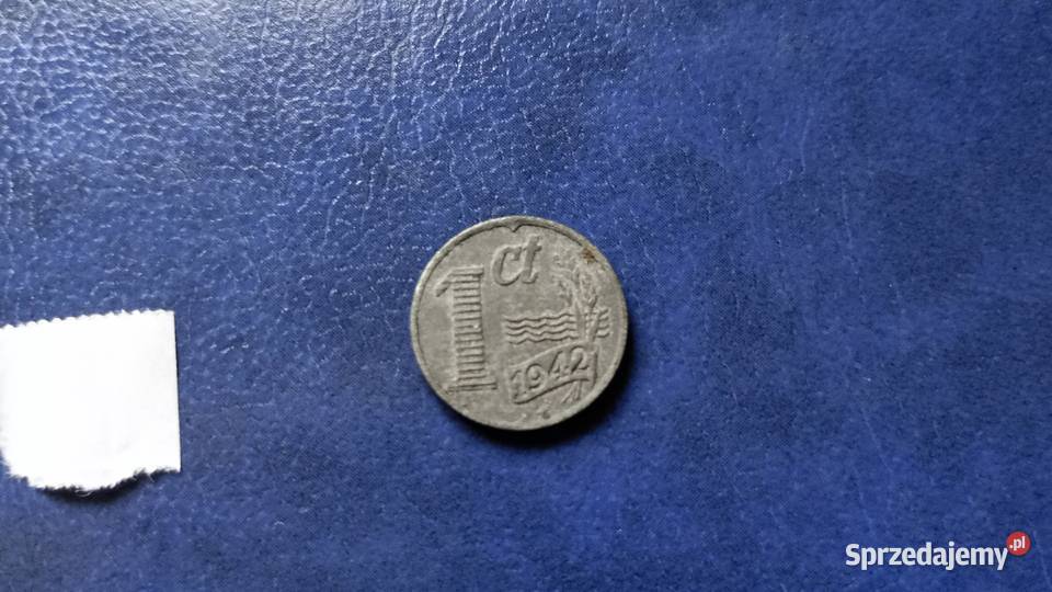 Stare monety 1 cent 1942 Holandia Lesko
