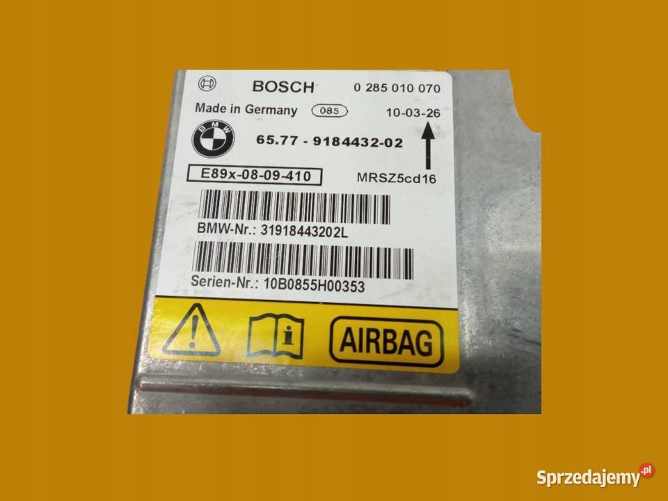SENSOR AIRBAG 31918443202L Bmw Seria 3 V