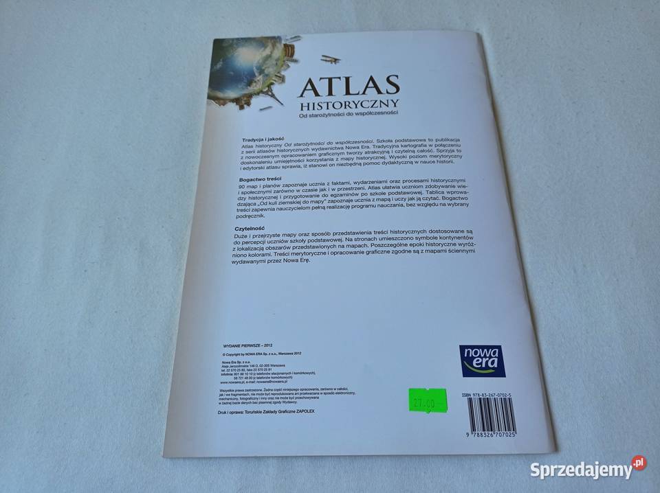 Atlas Historyczny Szkoła Podstawowa wyd 2012 Sosnowiec