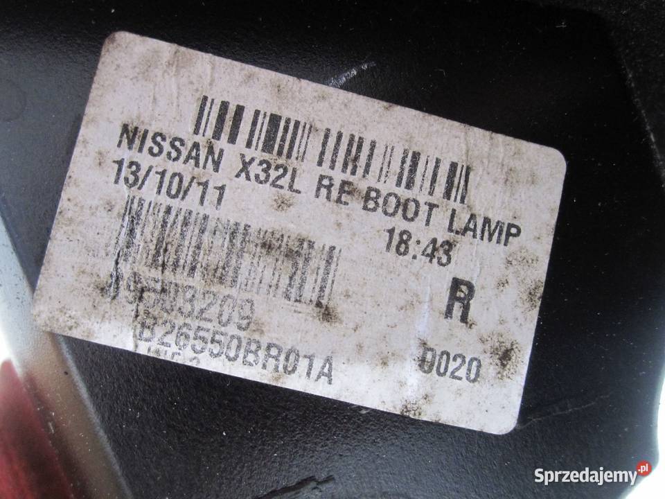 QASHQAI I J10 LIFT 11r lampa prawa tył w klapę Lampy tylne Kielce sprzedam