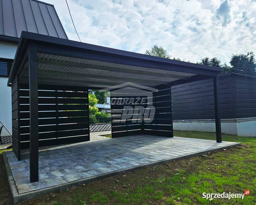 Carport Wiata samochodowa 6x4 m dodatkowa Police