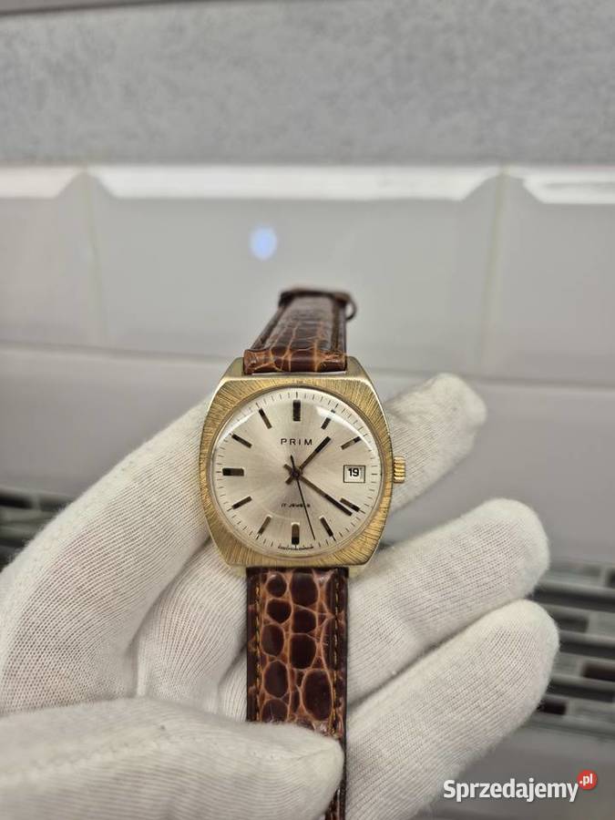 Piękny zegarek mechaniczny Au 10 PRIM