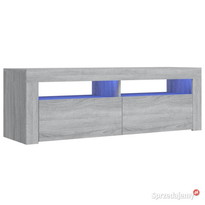Szafka pod TV z LED szary dąb sonoma 120x35x40 Warszawa
