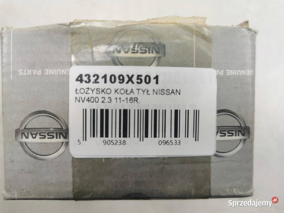 ŁOŻYSKO KOŁA TYŁ NISSAN NV400 23 20112016