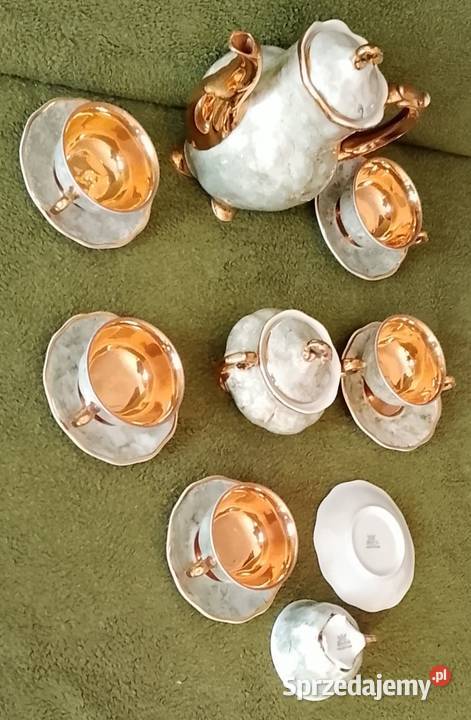 Serwis kawowy Karolina Wałbrzych złocone wnętrza Katowice
