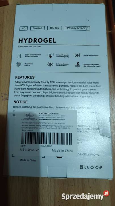 folia ochronna iphone 15 plus hydrogel wielkopolskie Książ Wielkopolski