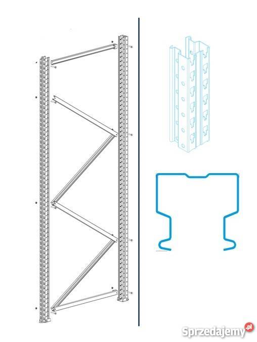 Nowe regały magazynowepaletowe Magazynowanie Warka