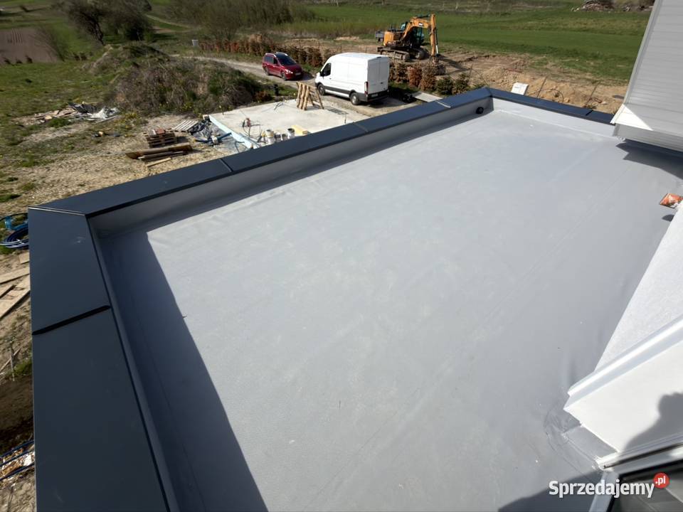 Dachy płaskie membrana PVC EPDM Katowice usługi budowlane