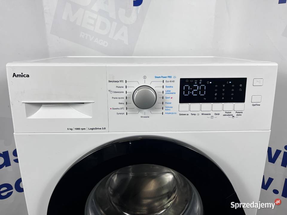 Outelt 600zl PRALKA Amica SteamPower Pro Wiejca