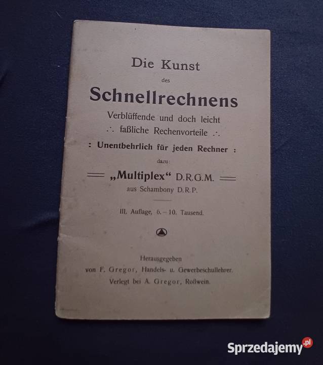 Die Kunst des Schnellrechnens Multiplex DRGM A