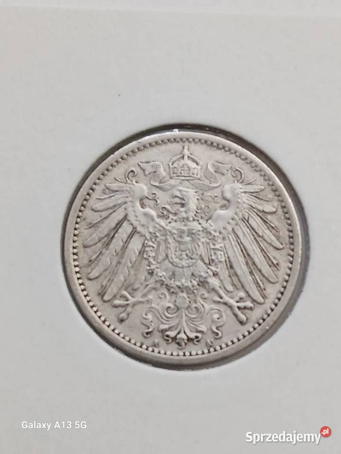1 Marka Prusy 1915 r 2 mennica A Konin sprzedam