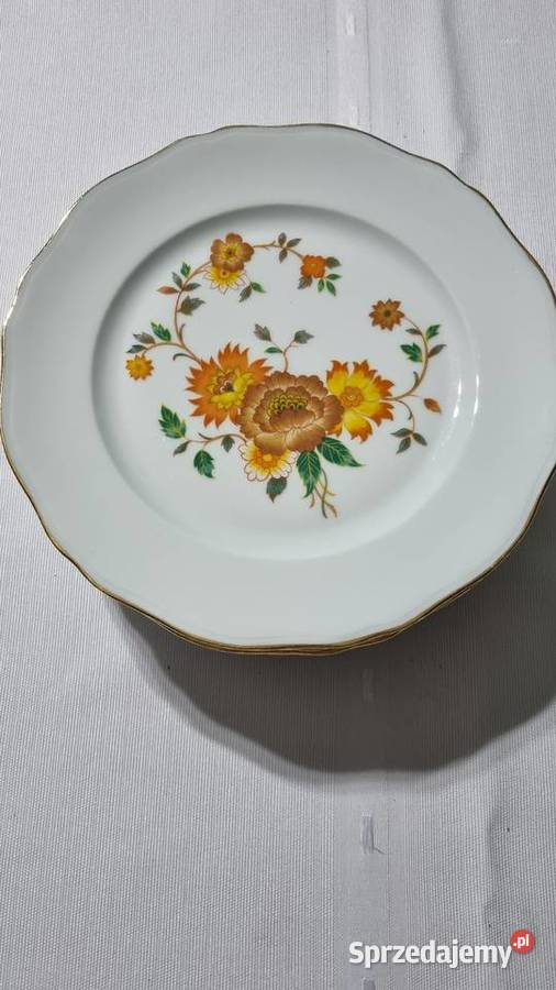Talerze Obiadowe Płaskie Porcelana Francuska Wola Podłężna