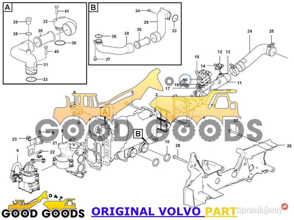 VOLVO CZUJNIK CIŚNIENIA EGR D4J D6J D8J 22724785 Władysławów