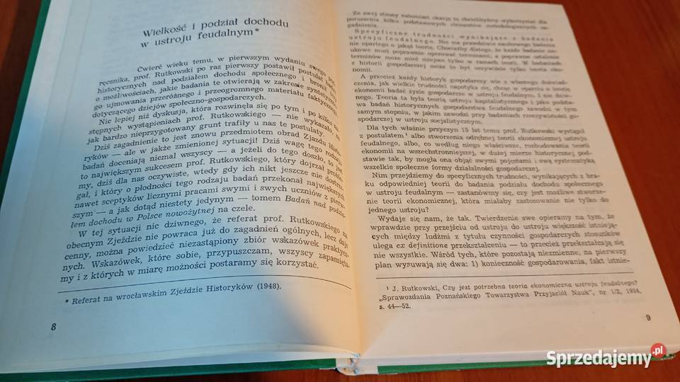 Teoria ekonomiczna ustroju feudalnego Witold Gdańsk