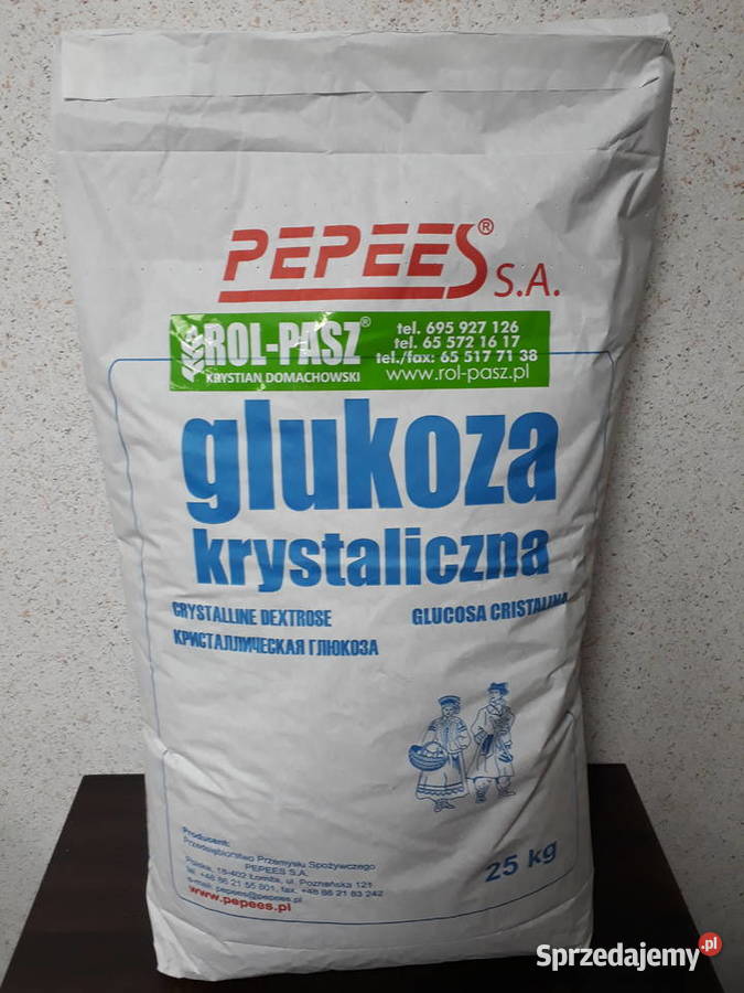 Glukoza dekstroza krystaliczna spożywcza Pepees Karma i Pasza Strzelce Wielkie