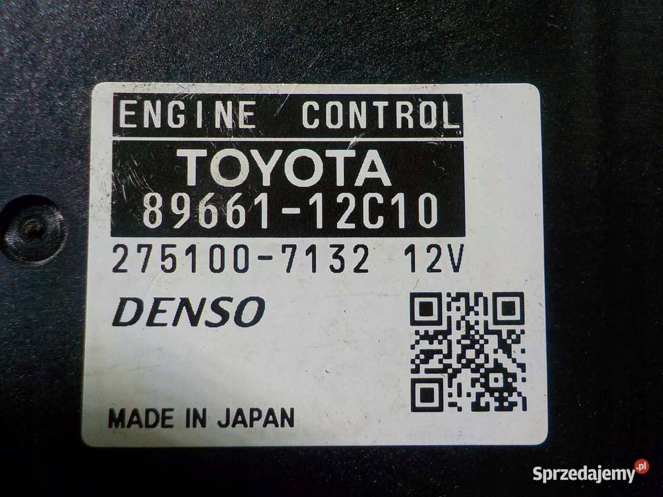 AURIS I 16 VVTI 07r sterownik silnika 8966112C10 sprzedam