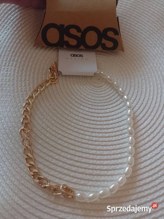 ASOS Bogato zdobiony naszyjnik korale z Londynu Kraków