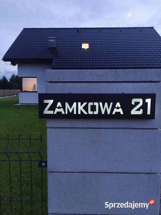 Numer na Dom Solarny Narożny LED Tablica małopolskie Sułkowice