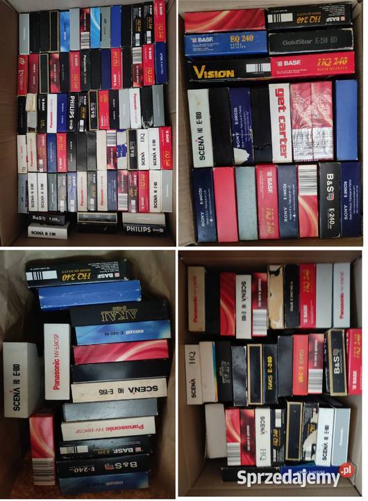 kkasety wideo VHS kolekcjonerskie JVC TDK Maxell Płyty i kasety Kielce
