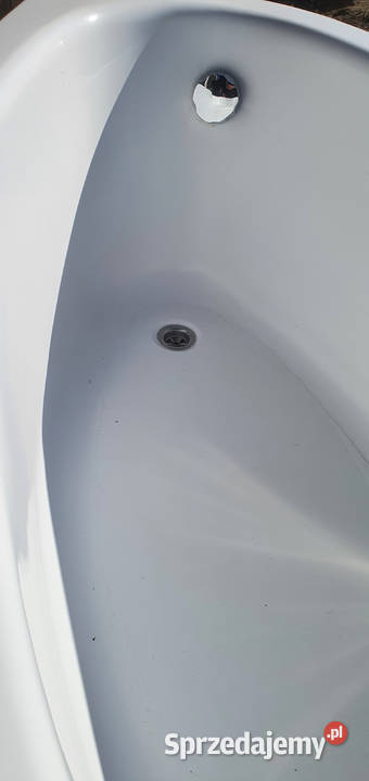 Wanna narożna firmy Sanplast 90x140 z Syfonem Turek