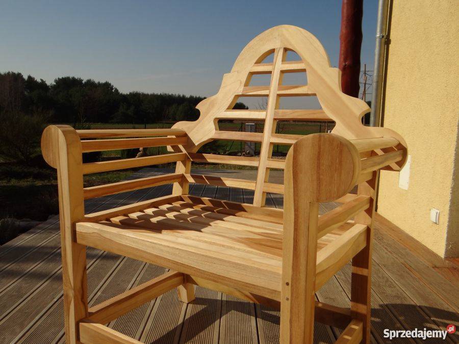 Fotel Marlboro z drewna teakowego teak tik meble Olsztyn