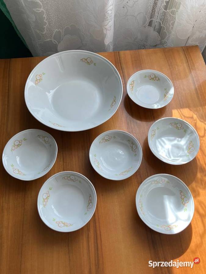 Zestaw półmiski salaterki miski porcelana Nisko