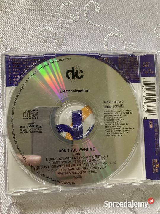 Płyta CD Remix Felix Dont You Want Me dance Czerwionka-Leszczyny