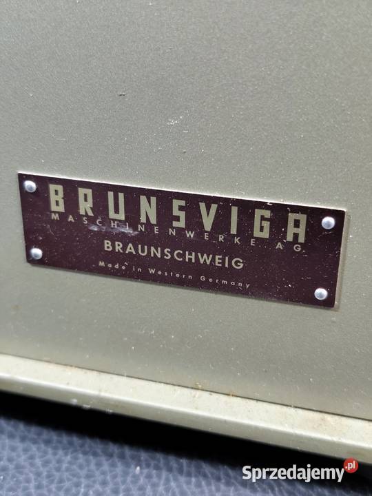 Kultowy Kalkulator Mechaniczny Brunsviga 13 RK Antyki Poddębice sprzedam