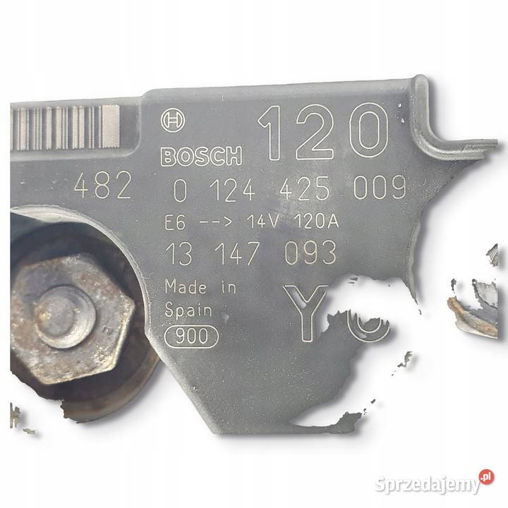 ALTERNATOR Opel Zafira A 18 16V bosch 120A Chełm