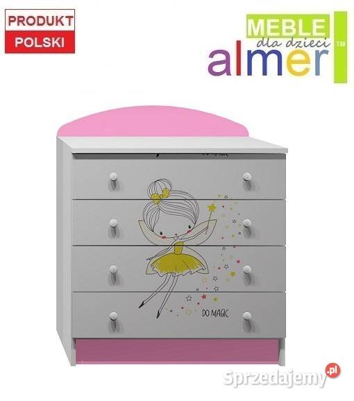 WRÓŻKA 3 N1 komoda dziecięca MALOWANA 80x47 w95