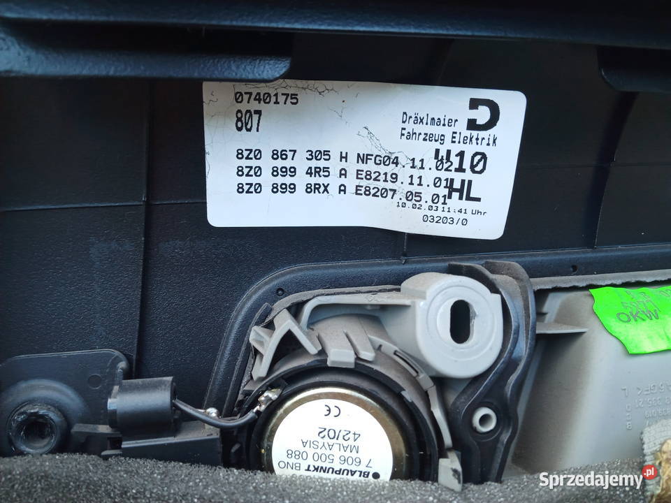 Audi A2 Tapicerka drzwi Boczek Lewy tył podkarpackie Dębica
