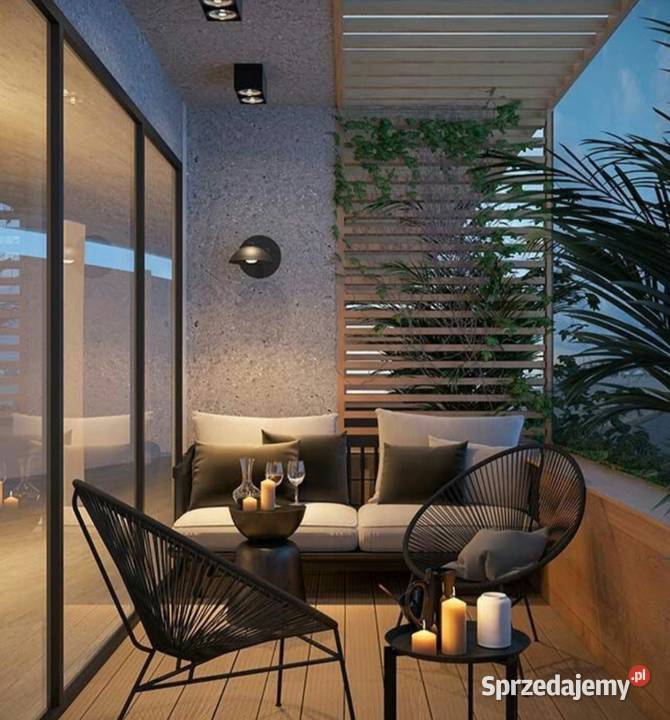 krzesło ogrodowe rattanowe czarne