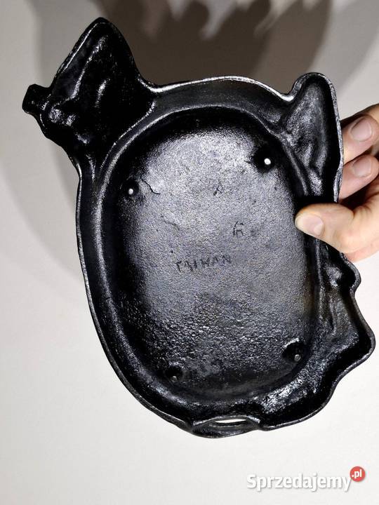 Żeliwny talerz gorący półmisek serwowanie steków