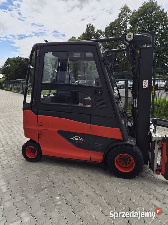 Wózek widłowy Linde E35elektryczny 35 tony z lubelskie Chmielek