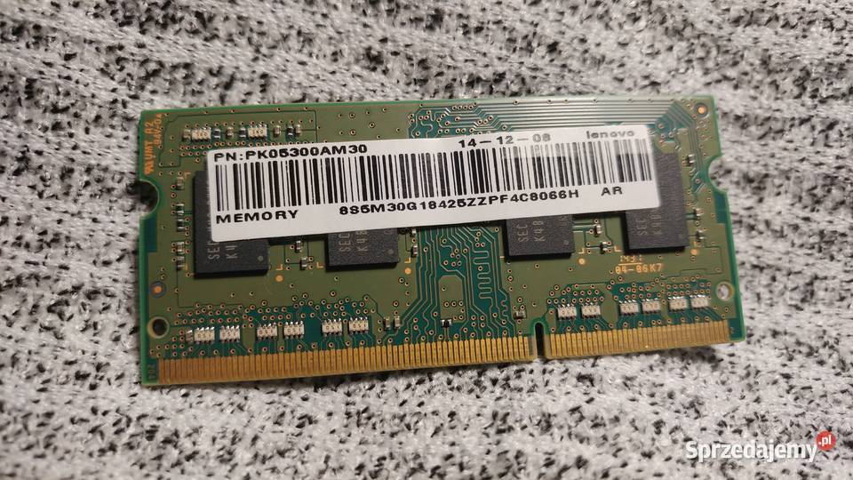 Pamięć RAM do laptopa 4GB DDR3 1600MHz M471B5173QH0-YK0 Opoczno ...